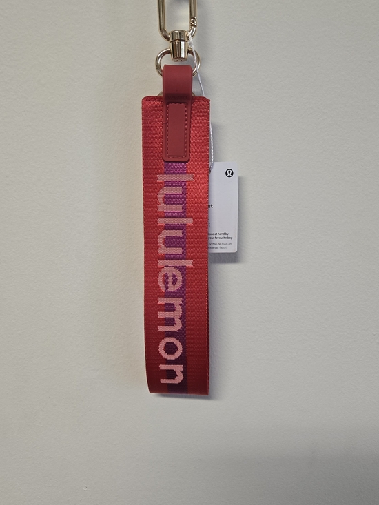 lululemon athletica Accessories - lululemon athletica Red and Pink Logo Key Wristlet